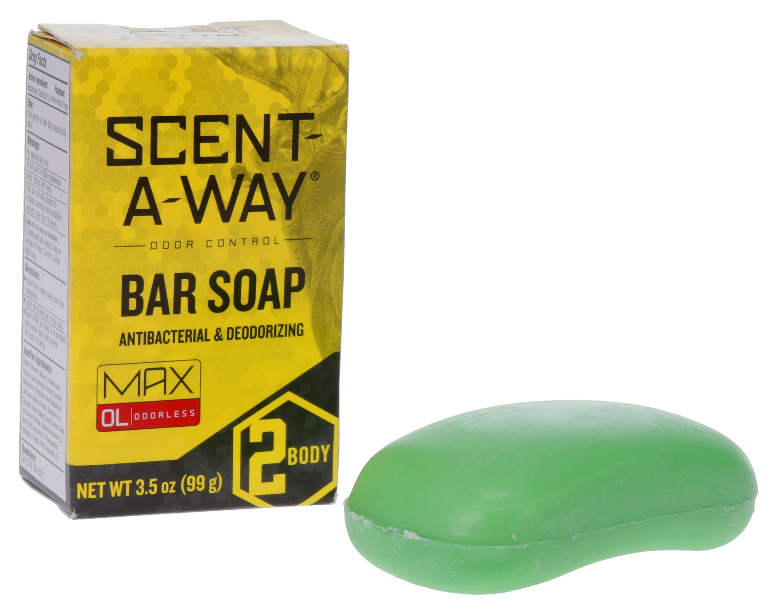 Scent-A-Way SAW-07757 Scent-A-Way Bar Soap Odorless 3.50 oz