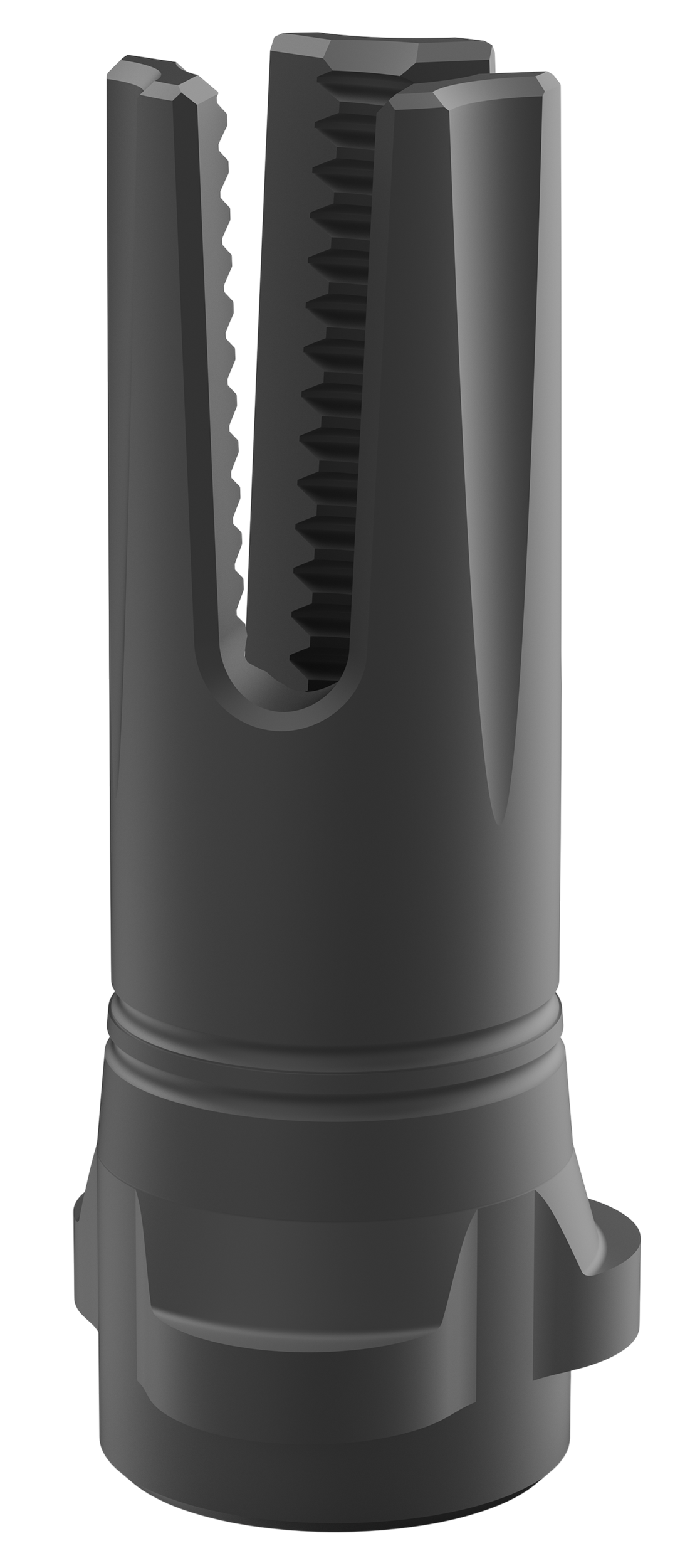 Breek Arms BRK4316 Scorch 3-Prong Flash Hider Black Nitride Steel 5/8"x24 Threads 30 Cal Compatible w/ Breek-LOK 3QD