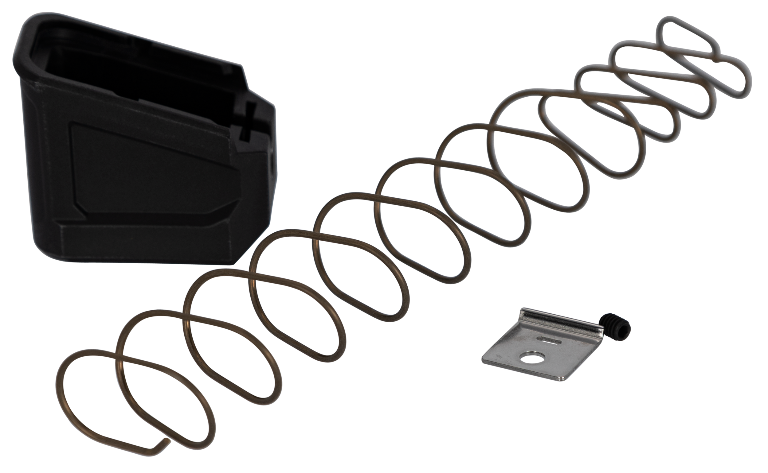 Strike Industries EMPG9&40 Enhanced Magazine Plate  +5/6, 9mm Luger/40 S&W Compatible w Glock, Black Polymer