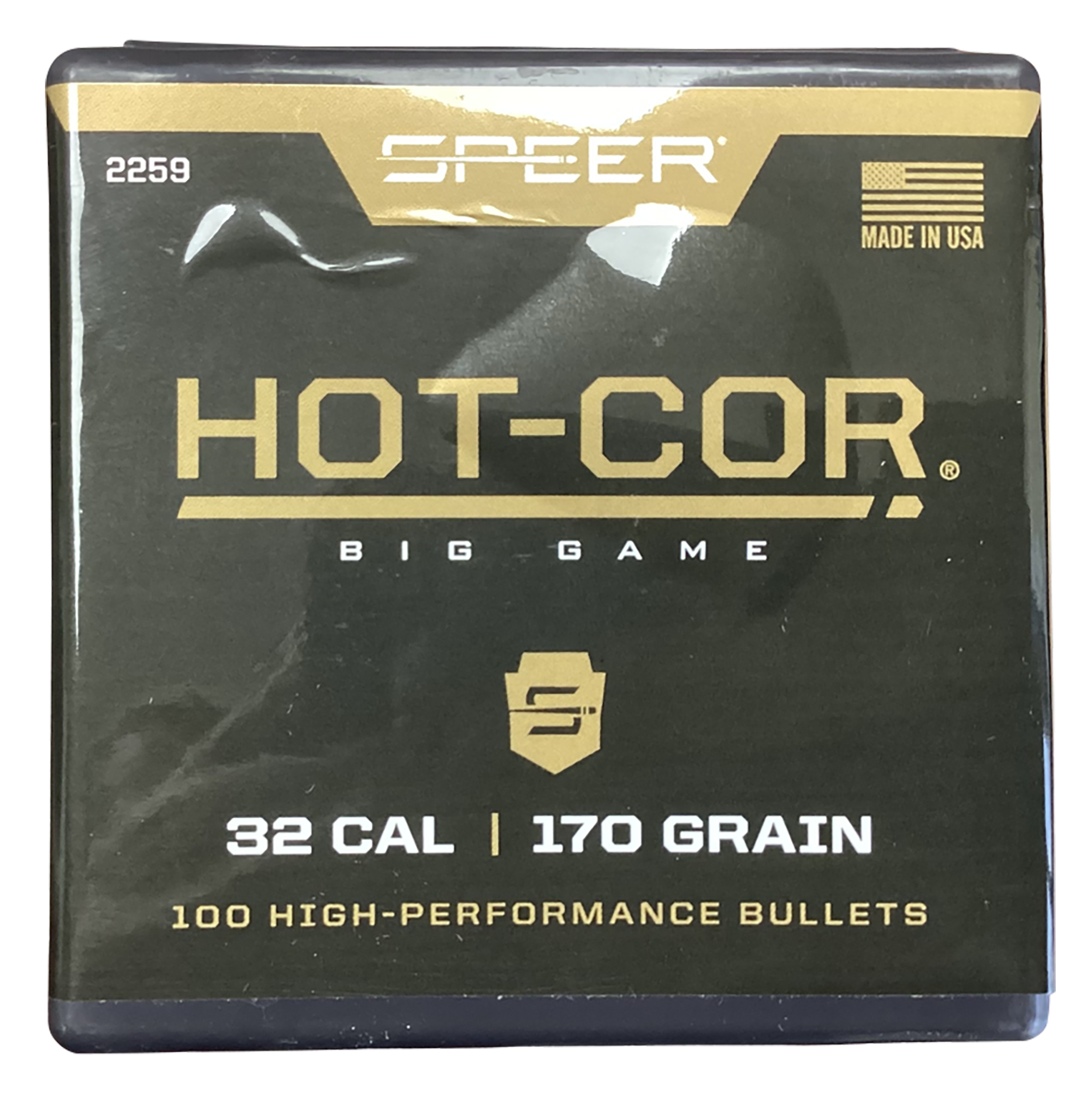 Speer 2259 Hot-Cor  32Cal 170gr Soft Point Flat Nose 100 Per Box/5 Case
