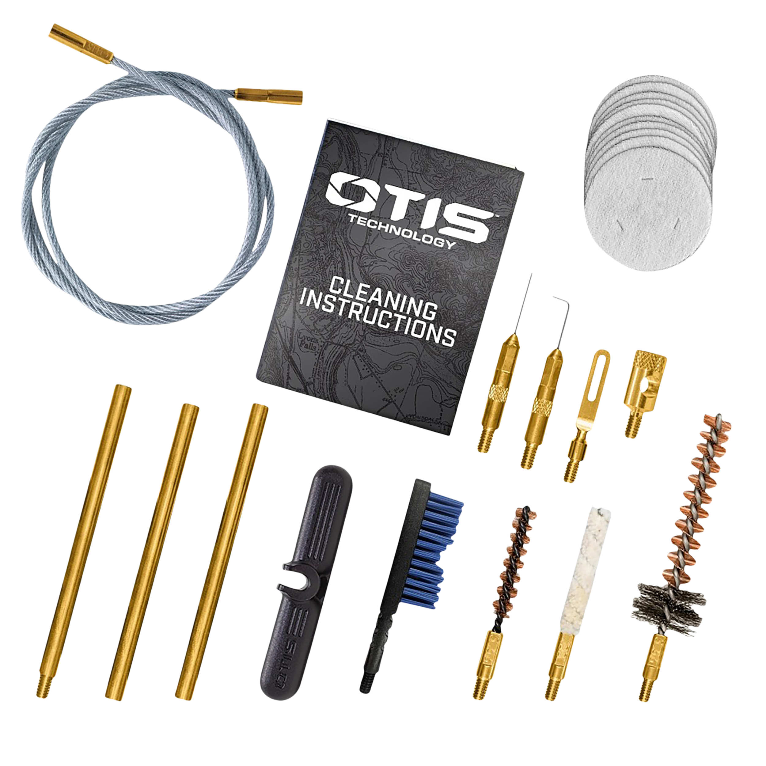 Otis FG70125 Patriot Cleaning Kit .223 Rem 5.56 Rifle/15 Pieces Yellow Plastic Box Case