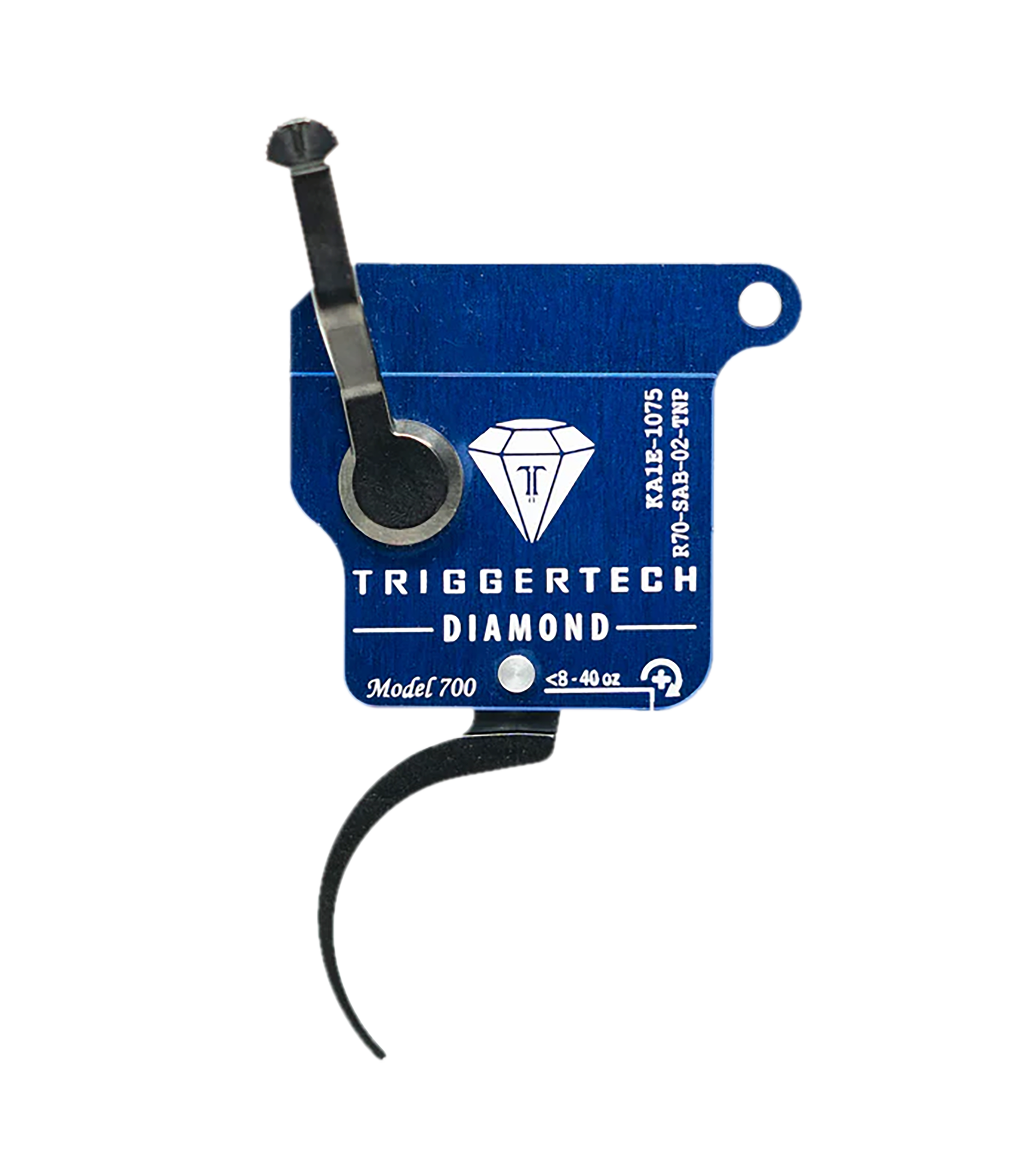 TriggerTech R70SAB02TNP Diamond  Black Curved Fits Remington 700 Right Hand