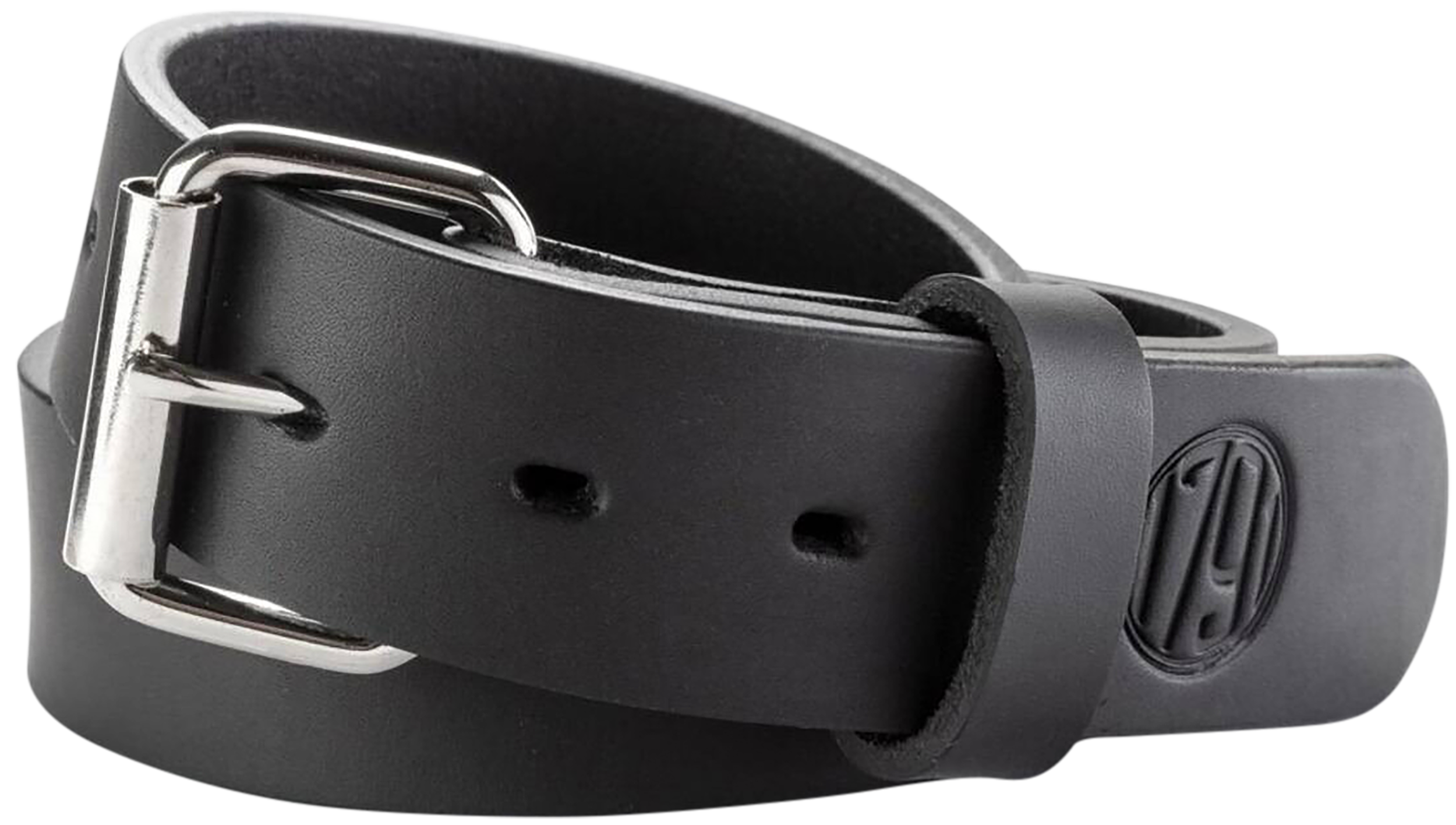 1791 Gunleather BLT013236SBLA 01  Gun Belt Stealth Black Leather 32/36 1.50" Wide Buckle Closure