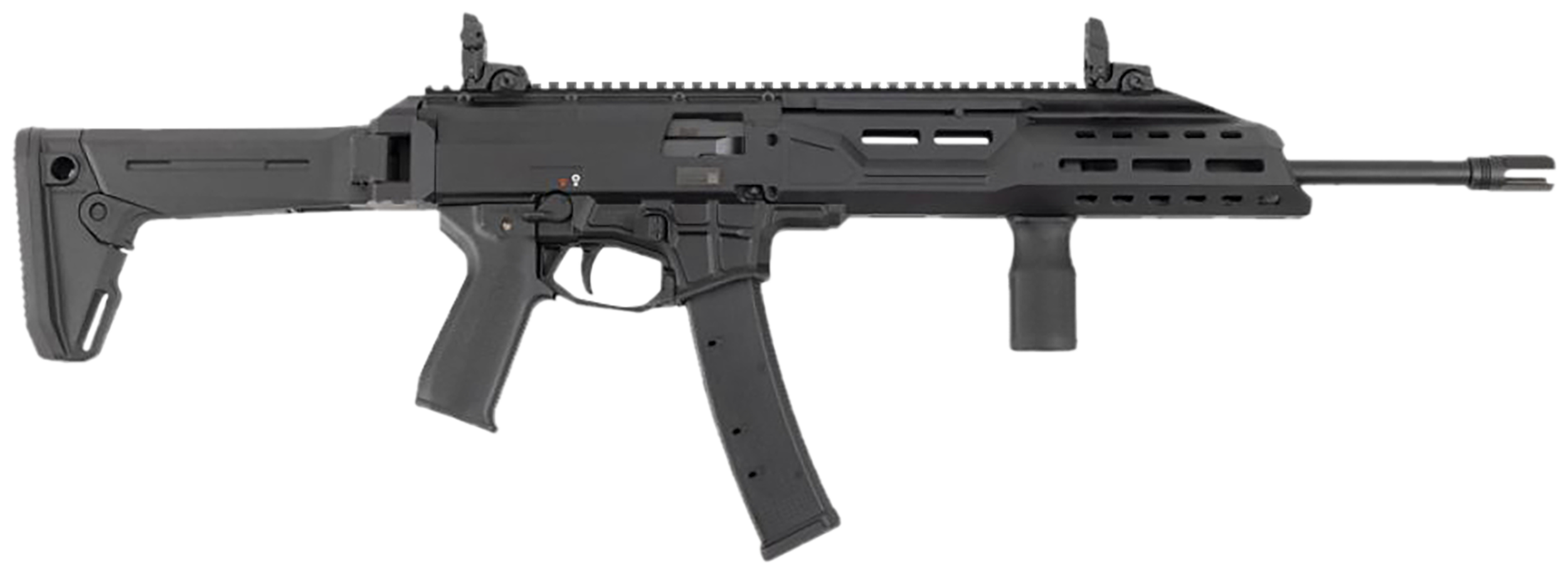 CZ-USA 91440 Scorpion 3+ Carbine 9mm Luger 20+1 16.30" Black Threaded Barrel, Black Receiver w/Picatinny Rail, Magpul Folding Black Polymer Stock, Black Polymer Grip