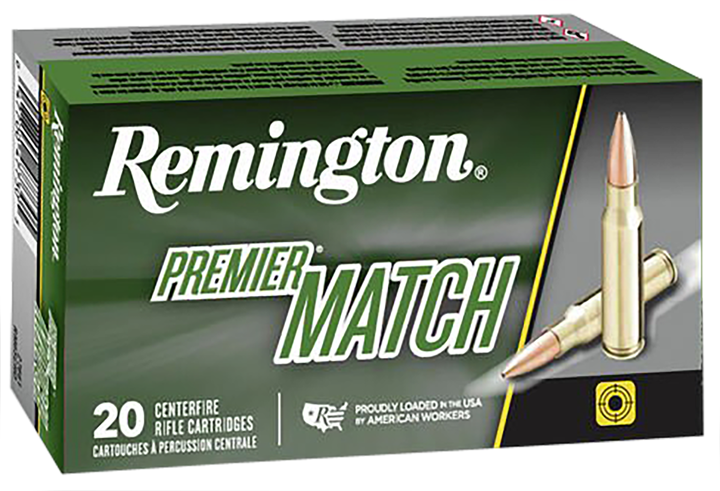 Remington Ammunition 21486 Premier Match 308Win 175gr Sierra MatchKing BTHP 20 Per Box/10 Case