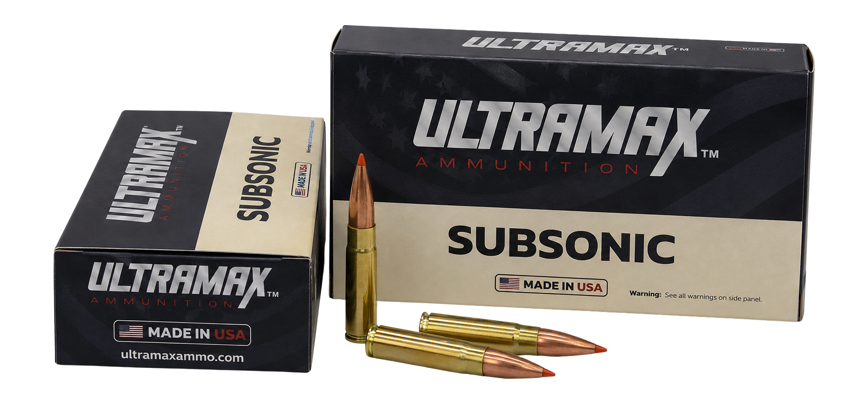 Ultramax 300 BLK 208gr Tipped Boat Tail Subsonic 20rd Box
