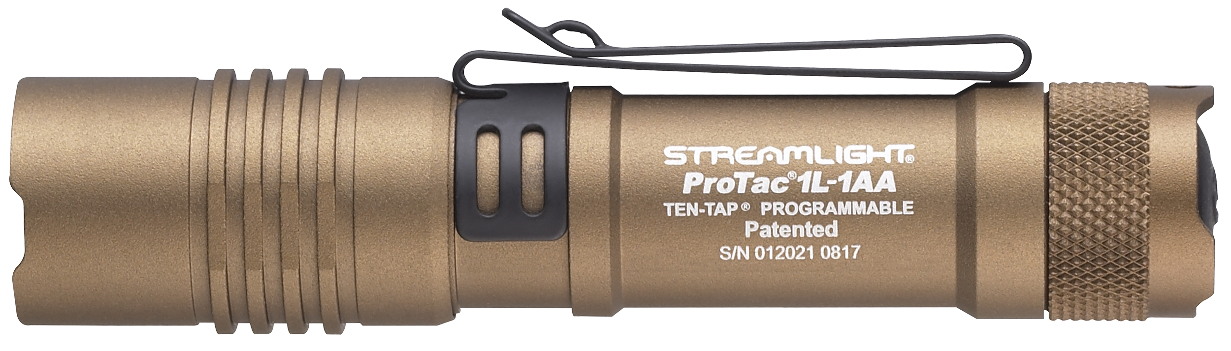 Streamlight 88073 ProTac 1L-1AA Everyday Carry Flashlight  Coyote 40/150/350 Lumens White C4 LED