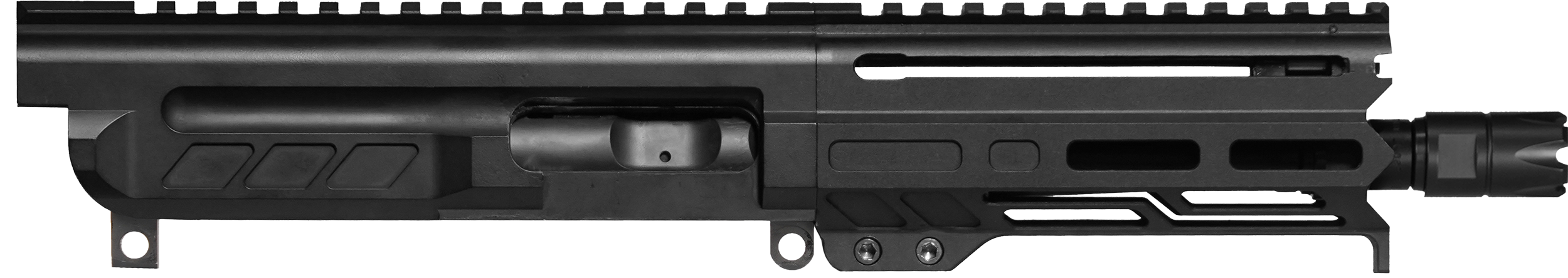 CMMG 94B6829AB Dissent  9mm Luger 6.50", Left Side Charging Handle, Armor Black, OEM Zeroed Linear Comp, 4.60" M-LOK Handguard for AR-Platform, Picatinny End Plate