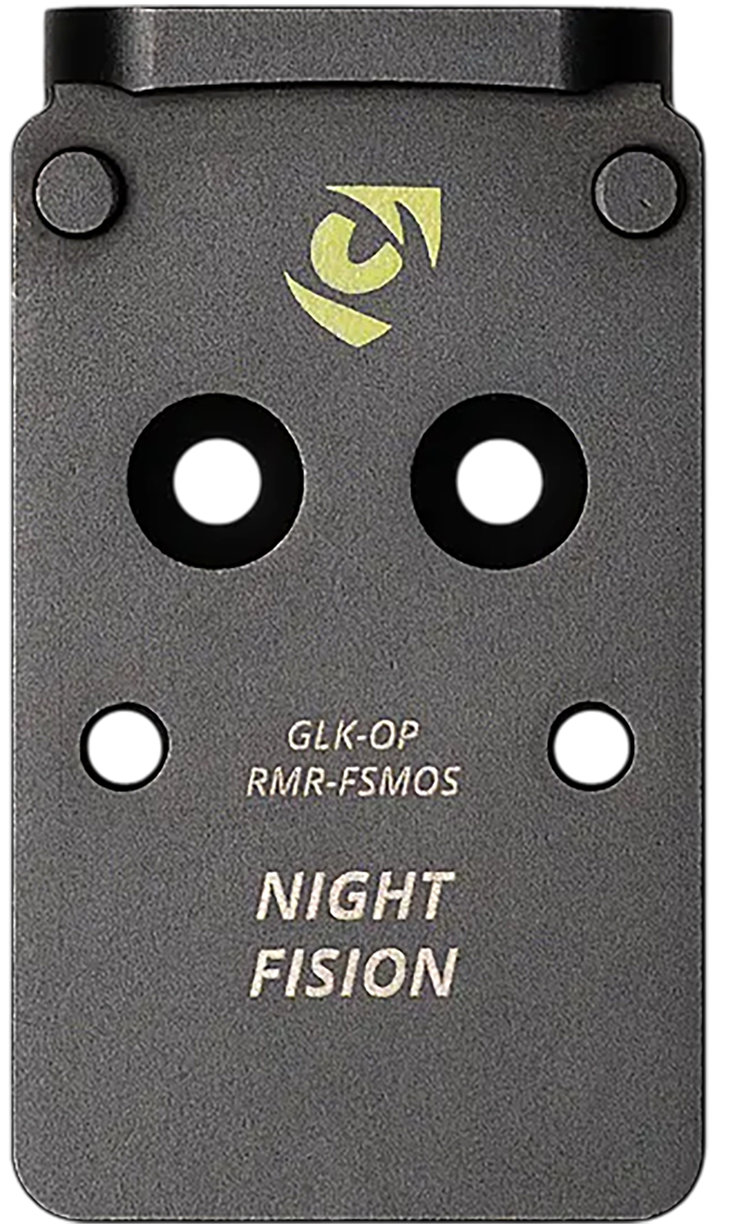 Night Fision GLKOPRMRFSMOS Black Stainless Steel Fits Glock Full Size/Compact Trijicon RMR, Holosun 507C