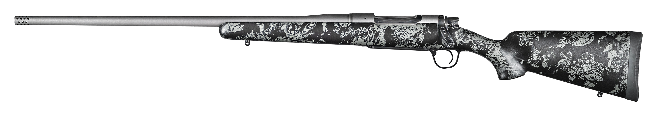 Christensen Arms 8010111700 Mesa FFT 308 Win 4+1 20" Threaded Barrel, Tungsten Gray Cerakote, Black with Gray Webbing Stock, Left Hand
