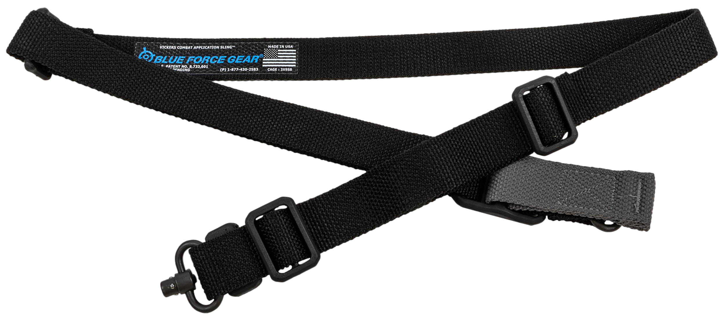 Blue Force Gear VCAS2TO1PB125AABK Vickers 221 Black Cordura One-Two Point AR Platform