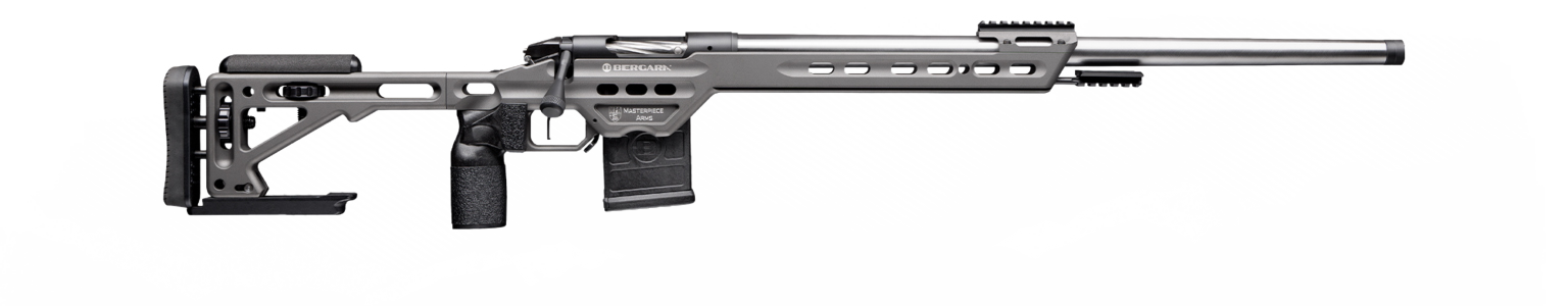 Bergara Rifles BPR256GT Premier Competition 6 GT 10+1 26" Polished Clear Cerakote #4 Tapered Steel Threaded Barrel, Polished Clear Cerakote Steel Receiver, Tungsten MPA BA Chassis