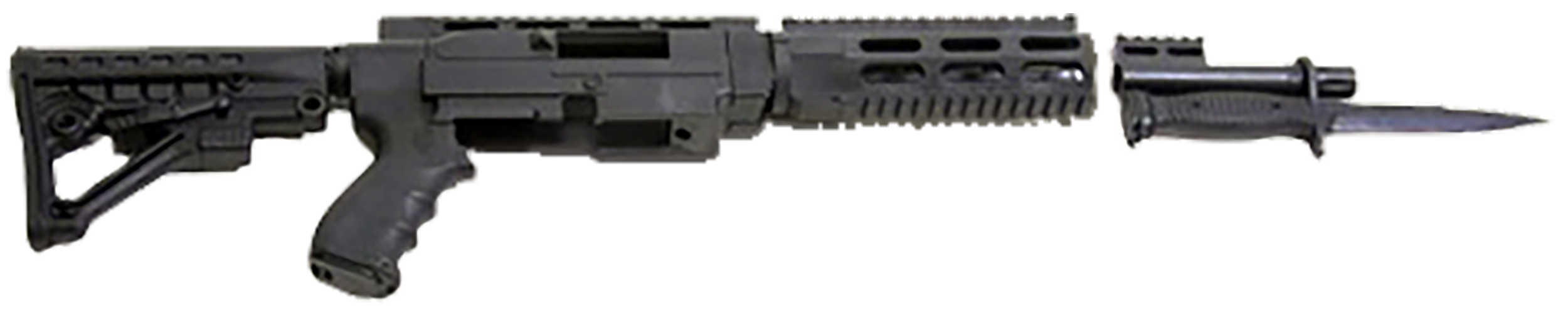 Archangel AA556R AR-15 Style Conversion Stock Black Synthetic 6 Position for Ruger 10/22