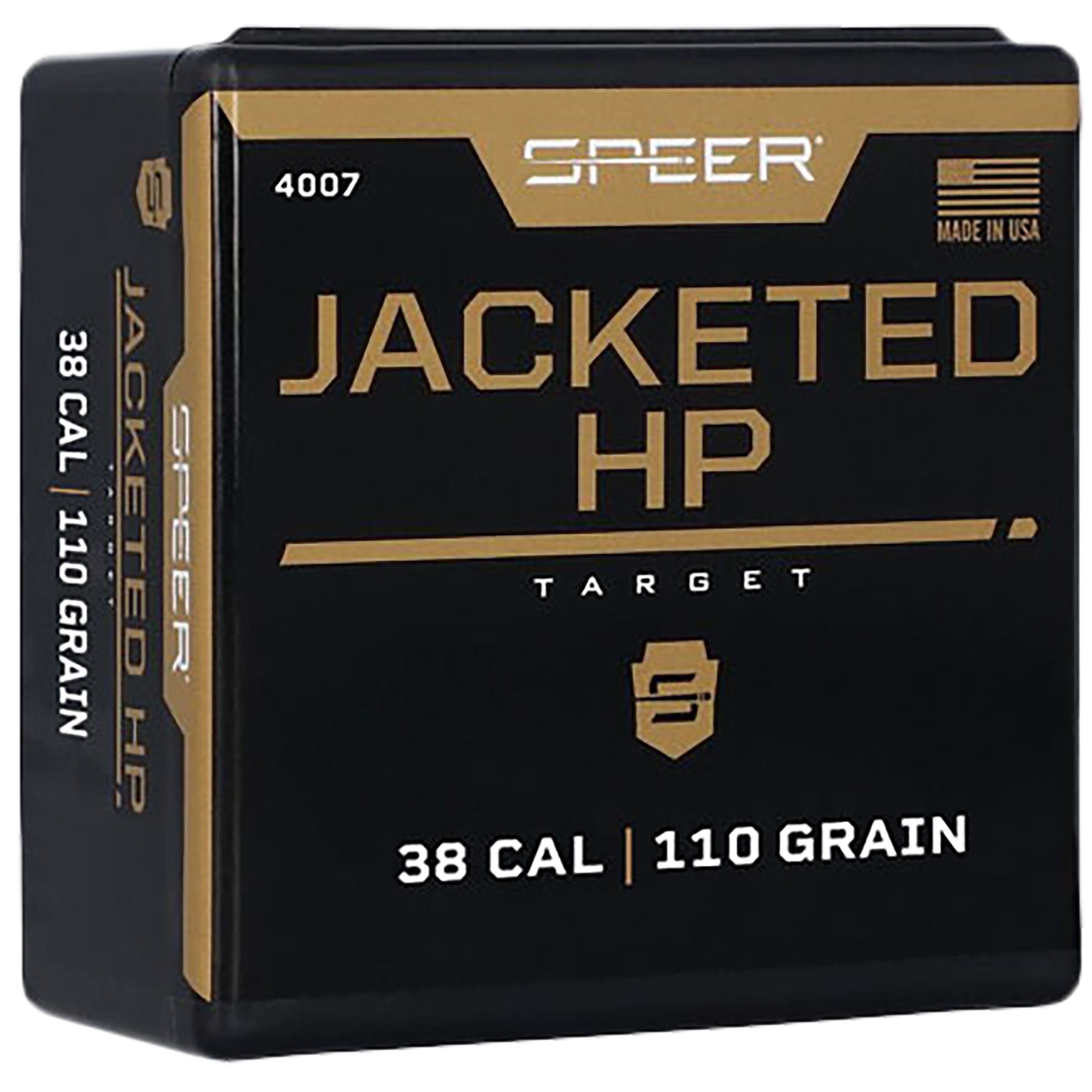 Speer 4007 Handgun  38Cal 110gr Jacketed Hollow Point 100 Per Box/5 Case