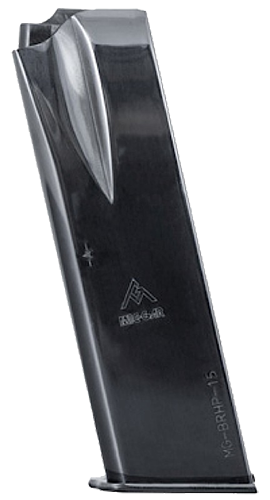 Mec-Gar MGBRHP15N Standard 15rd 9mm Luger Fits Browning Hi-Power/Springfield SA-35, Nickel Carbon Steel
