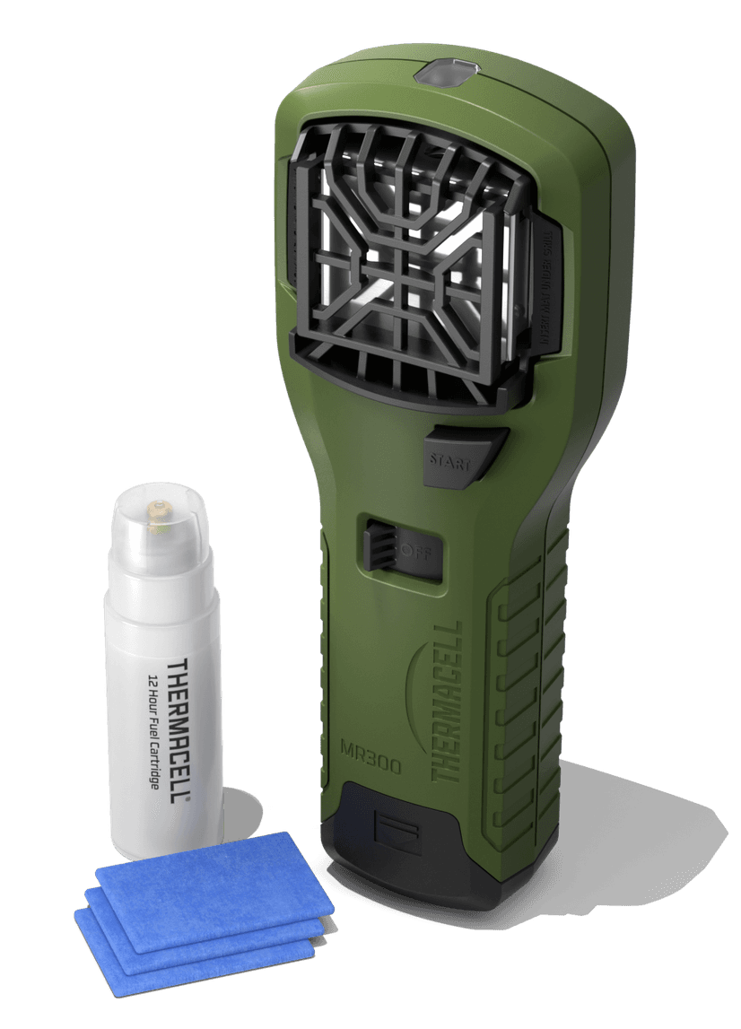 Thermacell MR300G MR300 Portable Repeller Olive Effective 15 ft Odorless Scent Repels Mosquito Effective Up to 12 hrs
