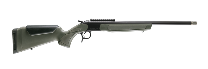 CVA CR4919 Scout Spur 28 Gauge 1rd Blued Steel Receiver Picatinny Rail Receiver OD Green Synthetic Stock
