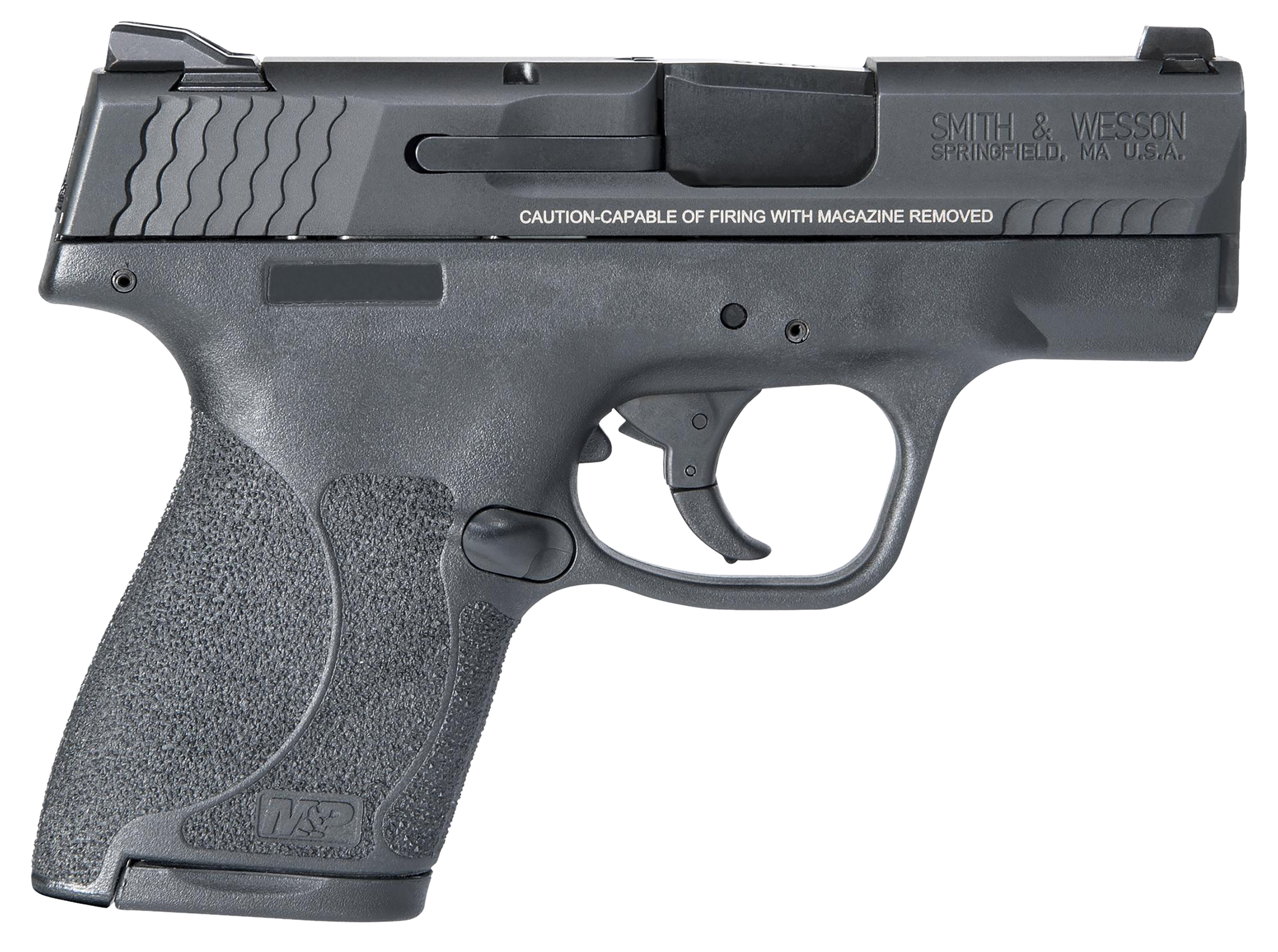 Smith & Wesson 11810 M&P Shield M2.0 Micro-Compact Frame 9mm Luger 7+1/8+1, 3.10" Black Armornite Stainless Steel Barrel & Serrated Slide, Matte Black Polymer Frame, Black Textured Grip, No Safety