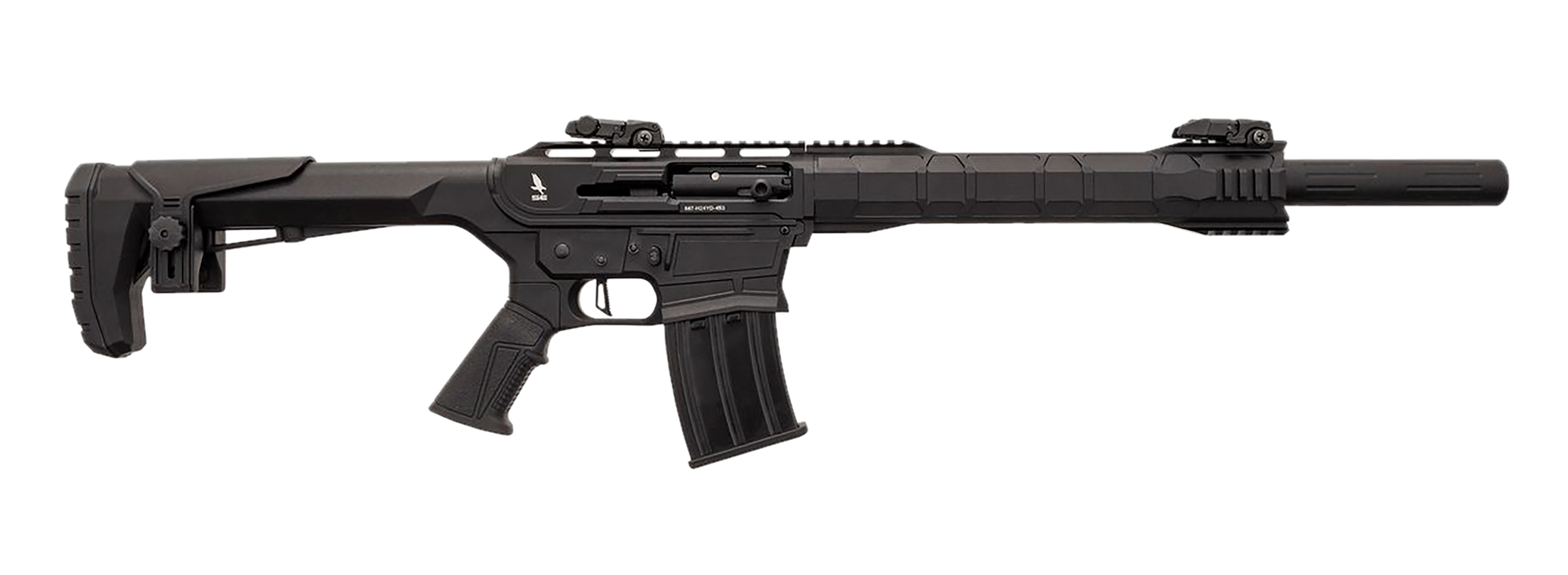 Silver Eagle Arms TACLC Tac-LC AR-Style Semi-Auto 12 Gauge 3" 19.50" 5+1 Black Rec Black Fixed Pistol Grip Stock