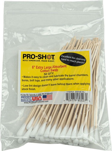 Pro-Shot XL Cotton Tip Cleaning Swabs 50ct