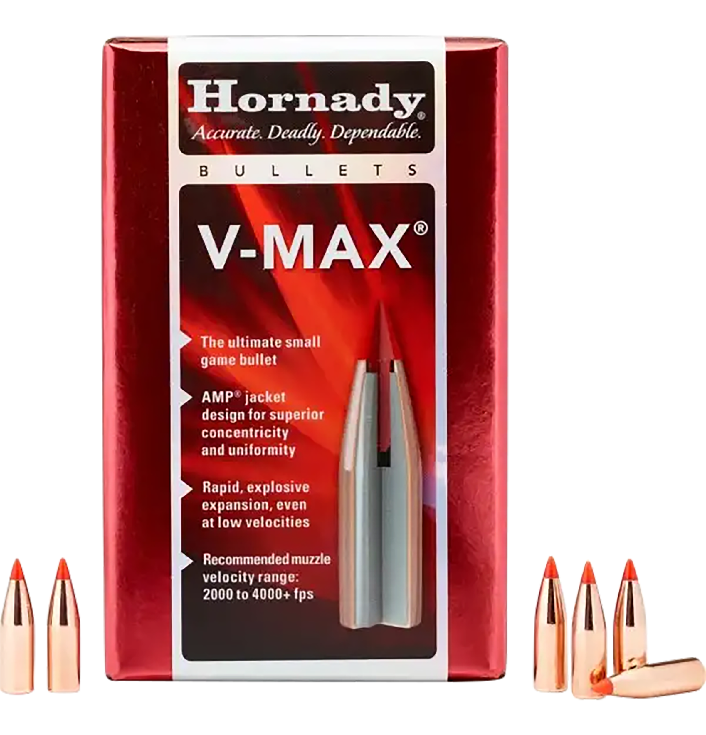 Hornady 23010 V-Max 30 Cal .308 110 gr V Max 100 Per Box/ 25 Case