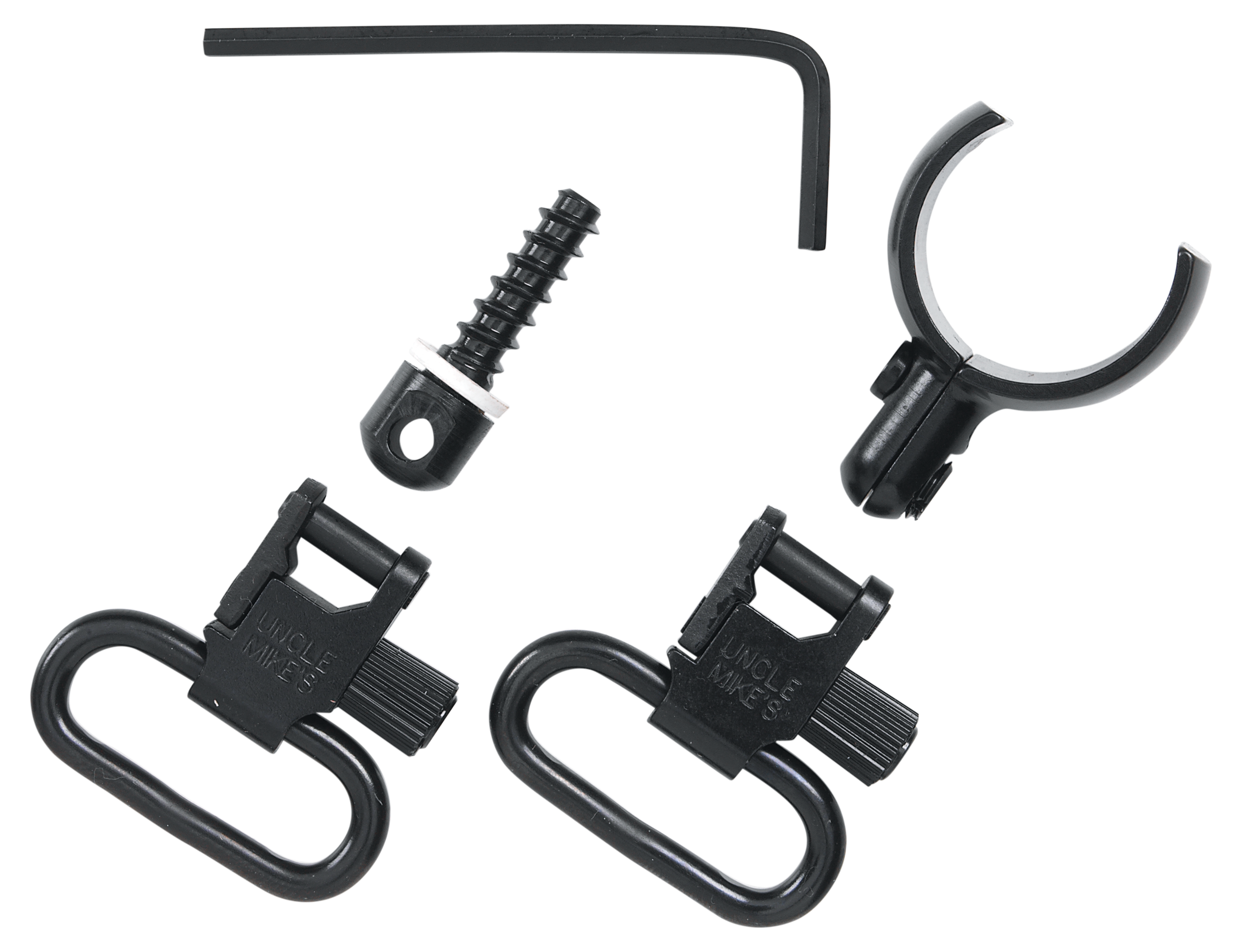 Uncle Mike's 15922 Magnum Band Swivel Set Quick Detach 115 SG-12 Blued 1" Loop for Winchester 101/201 12 Gauge O/U Shotgun