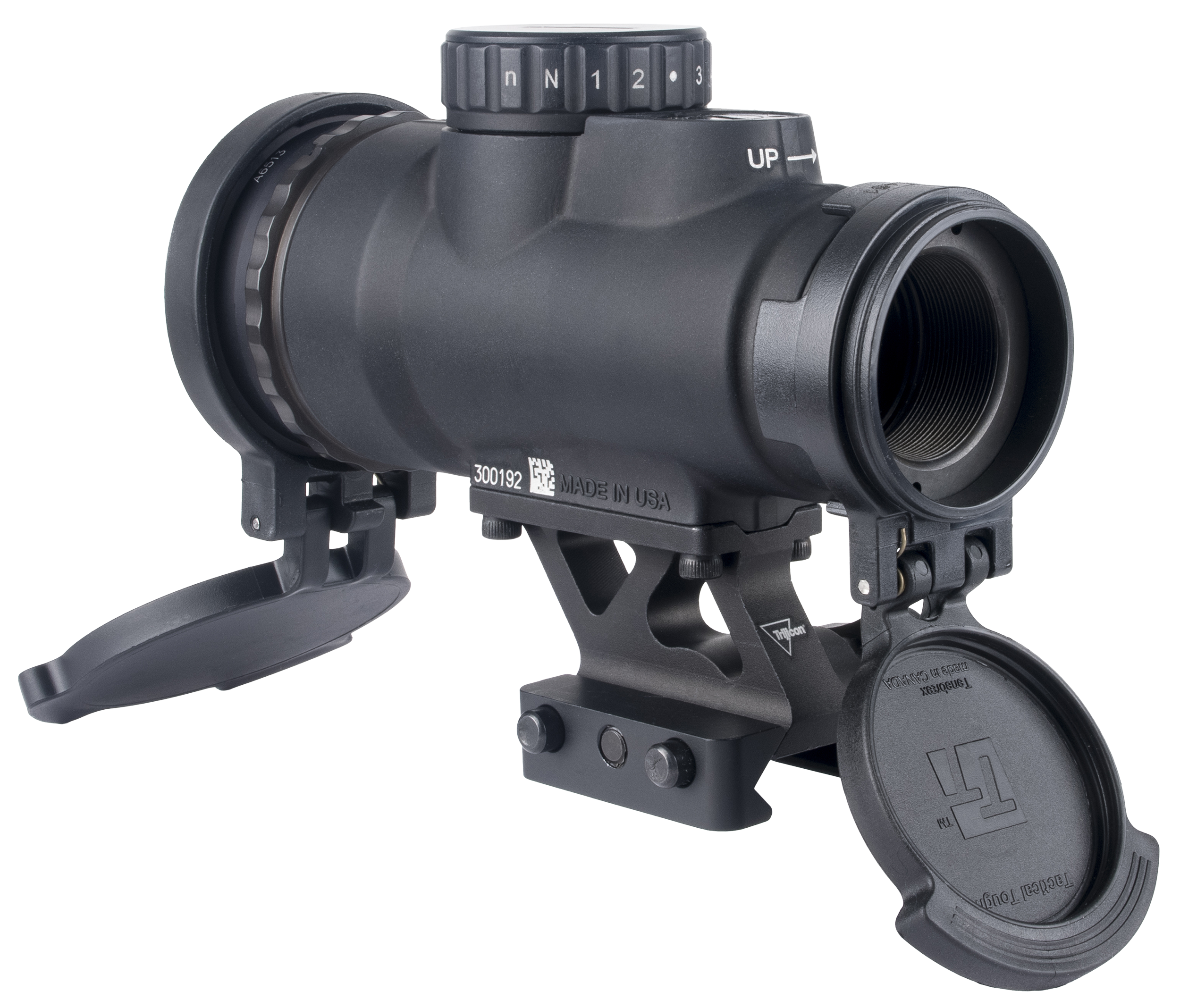 Trijicon 2200354 MRO SD Patrol Black 1x 25mm 2 MOA Red Dot Reticle 1/3 Co-Witness Quick Release Mount w/ Q-LOC Technology
