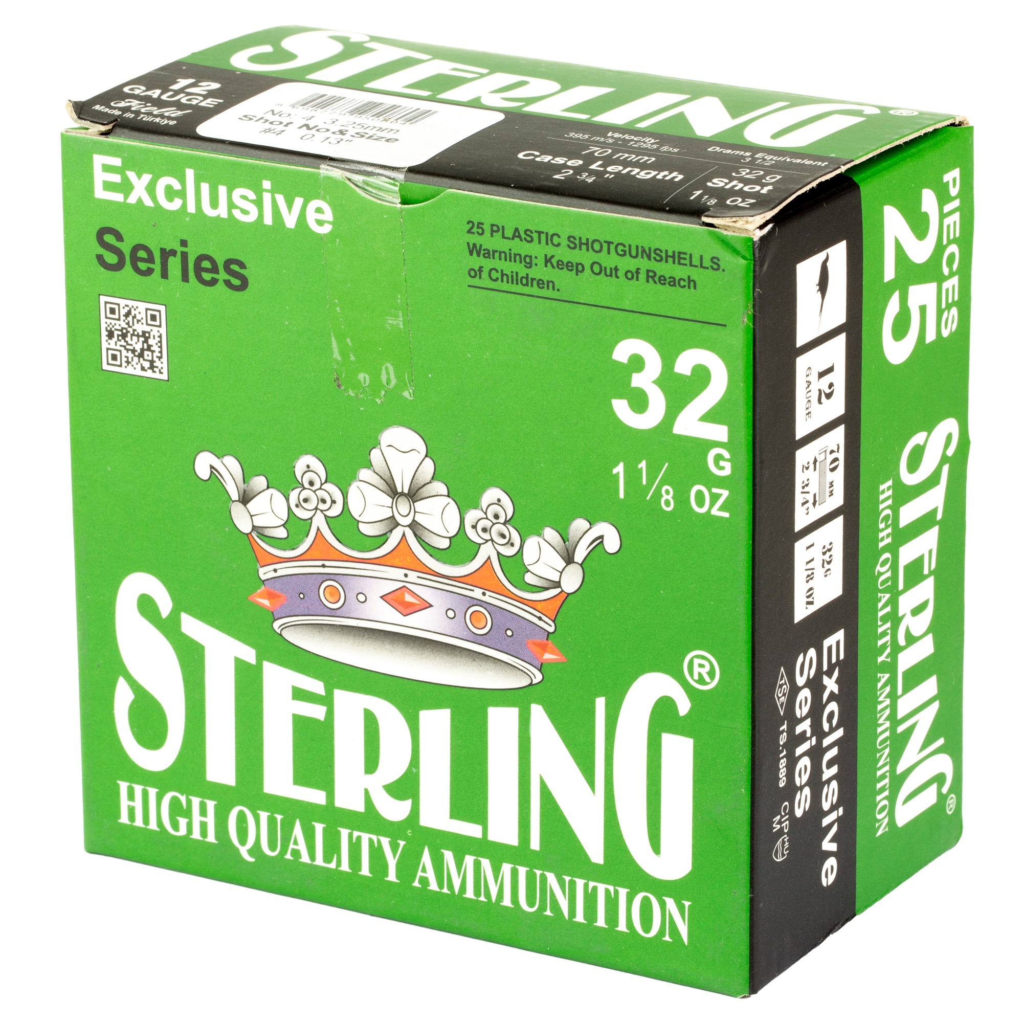 STERLING EXCLSV 12GA 2.75" #4 25/250