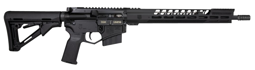 Diamondback DB1731T001 DB15  350 Legend 5+1/10+1 16" Nitride Treated Threaded Barrel w/Compensator, A3 Flattop Upper/DB-15 Black Gold Lower, 15" M-LOK Handguard, Magpul CTR Stock, MOE K2 Grip