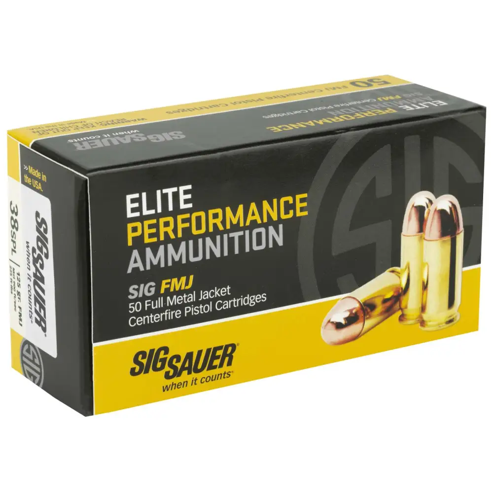 SIG E38SB1 38SPL 125GR FMJ 50RD