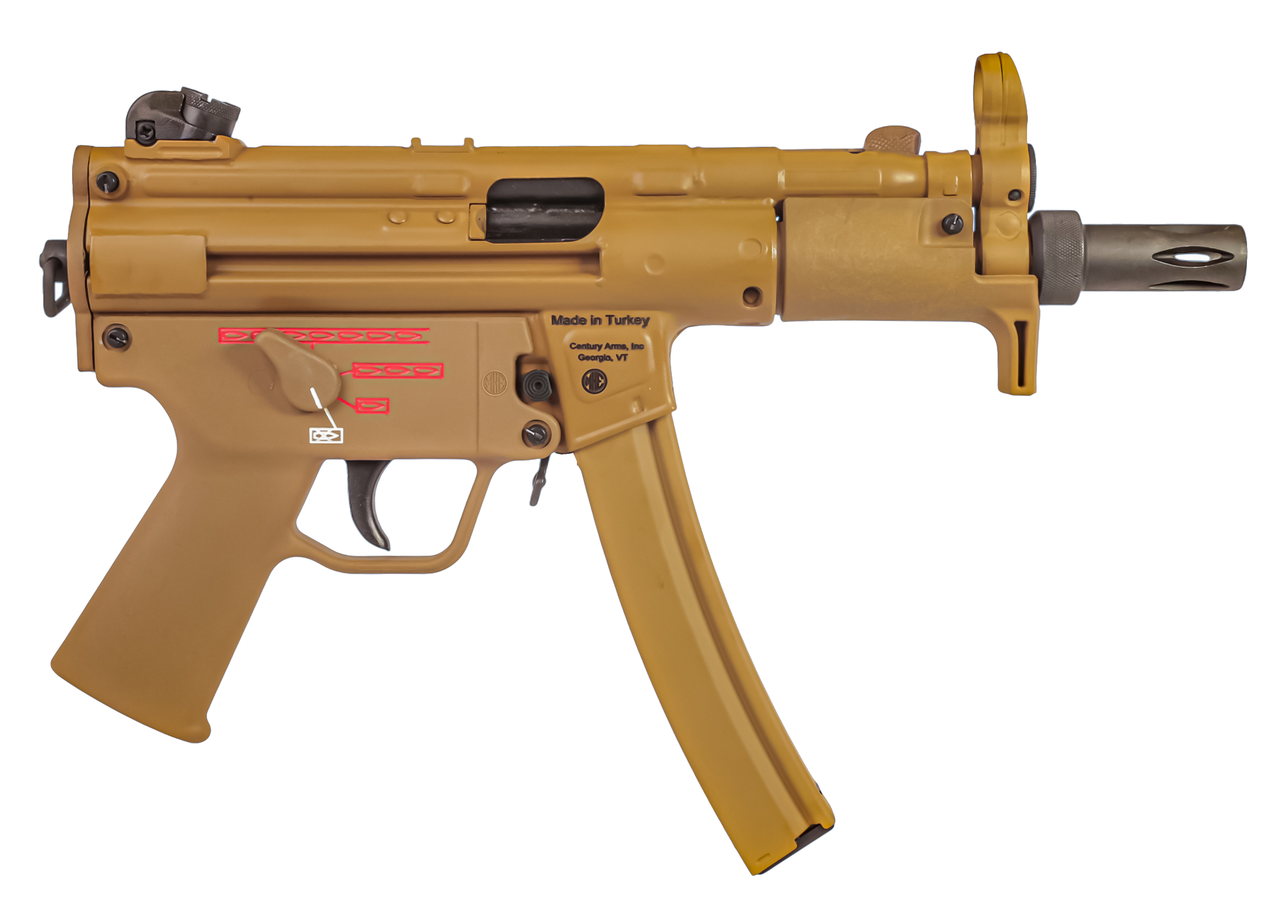 Century Arms HG6035GBN AP5  9mm Luger 30+1 5.80"