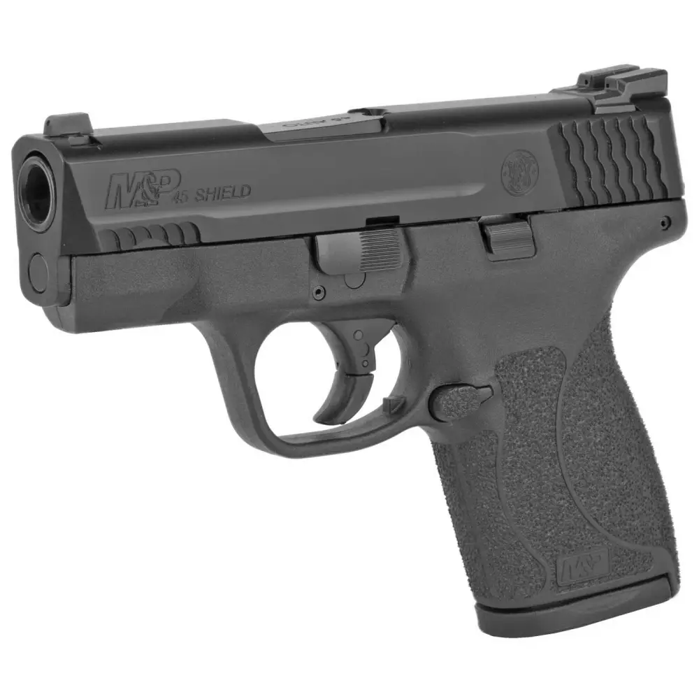 dSMITH & WESSON M&P45 SHIELD M2.0 NTS 45ACP 3.3" PSTL BLK 3-7RD