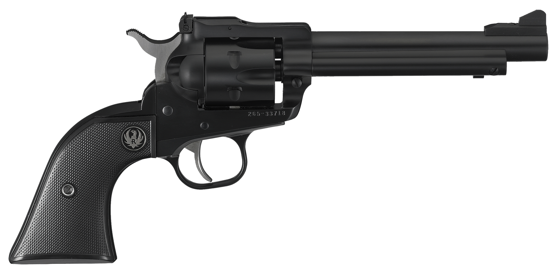 Ruger 0621 Single-Six Convertible 22 LR/22 WMR 6rd 5.50" Blued Alloy Steel Barrel, Cylinder & Frame, Checkered Rubber Grip, Transfer Bar Safety, Exposed Hammer