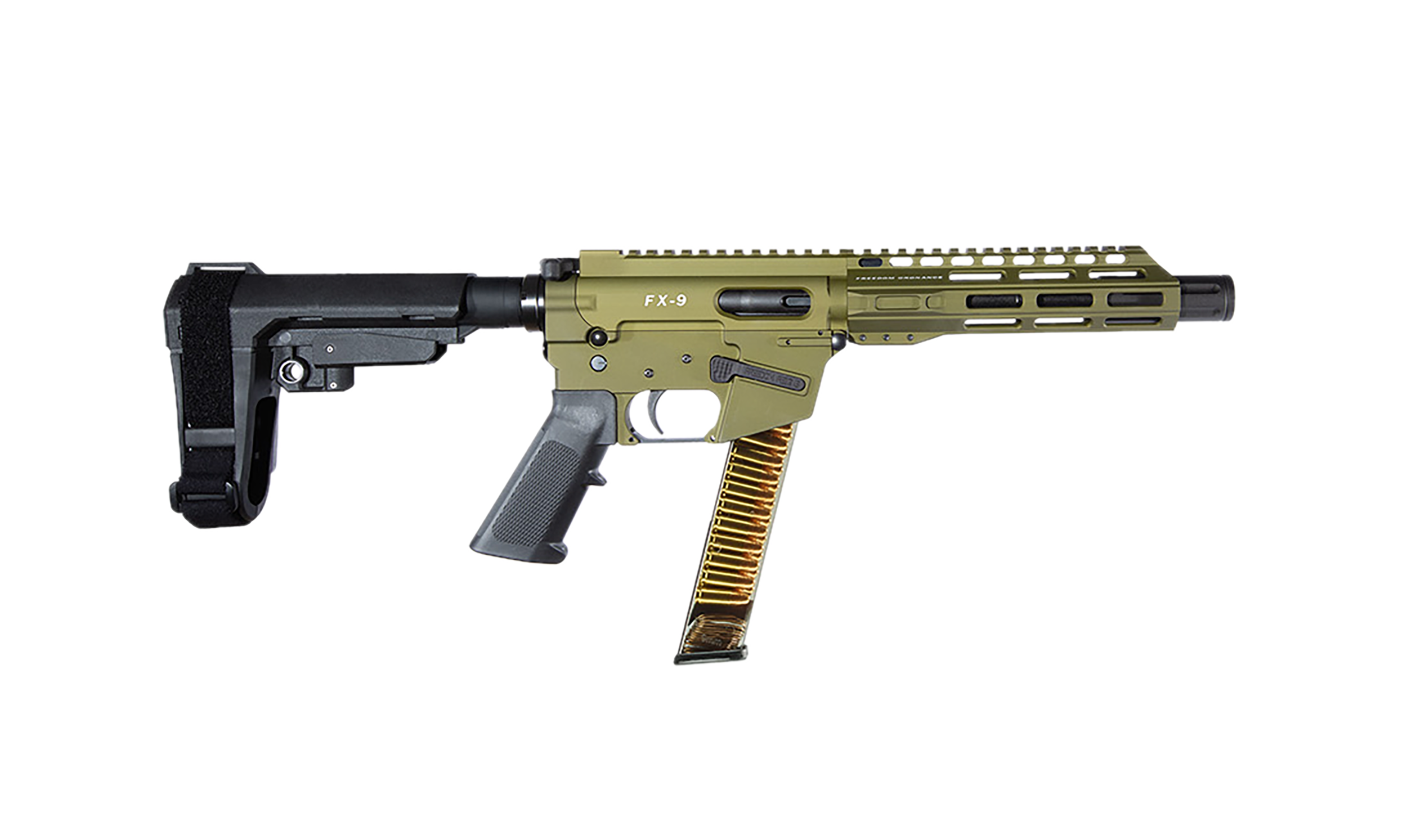 FREEDOM ORDNANCE FX9P8S-ODG FX9P  9mm Luger 31+1 8" OD Green