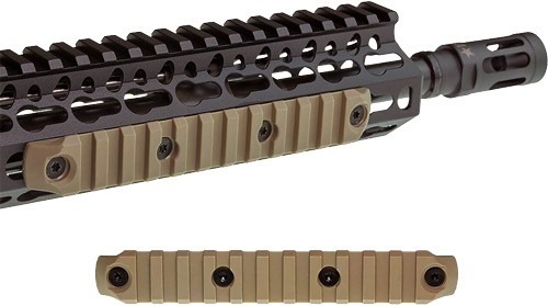BCM RAIL SECTION--NYLON KEYMOD 5.5" RAIL FDE