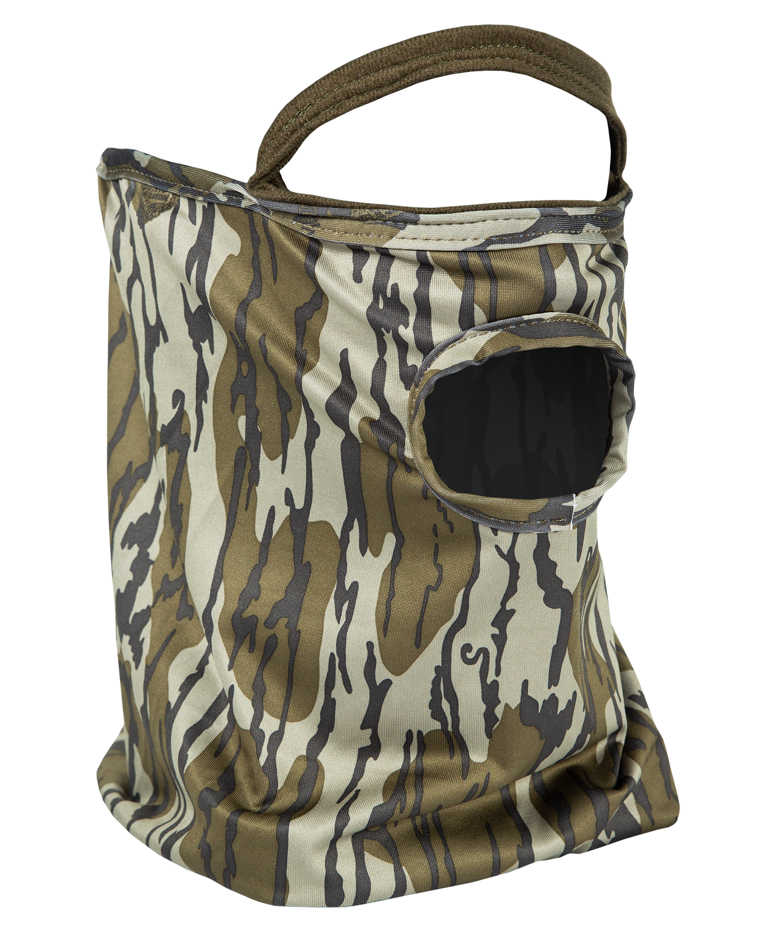 Primos PS6664 Stretch Fit  Mossy Oak Original BottomLand Neoprene 1/2 Face Mask OSFA