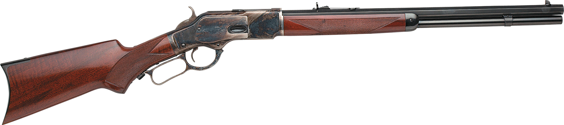 Taylors & Company 550181 1873 Taylor's Trapper Lever Action 357 Mag Caliber with 10+1 Capacity, 18" Blued Octagon Barrel, Color Case Hardened Metal Finish & Walnut Stock Right Hand (Full Size)
