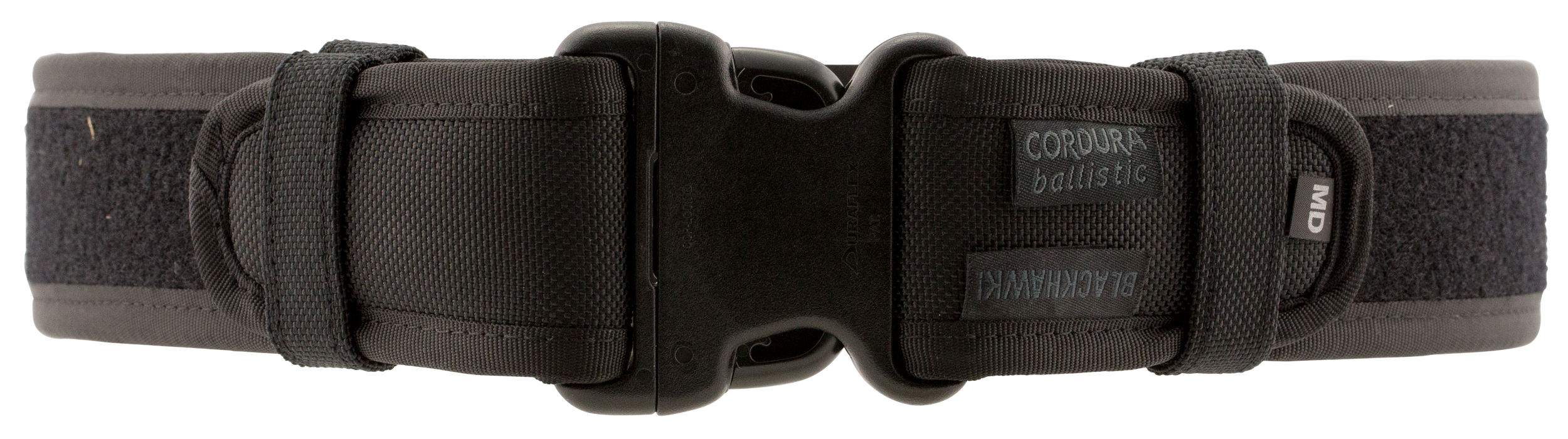 Blackhawk 44B2XLBK Ergonomic Duty Belt Padded Black Cordura 44-48" 2.25" Wide Buckle Closure