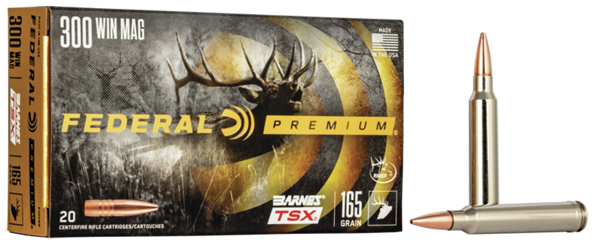 Federal P300WR Premium 300WinMag 165gr Barnes TSX 20 Per Box/10 Case