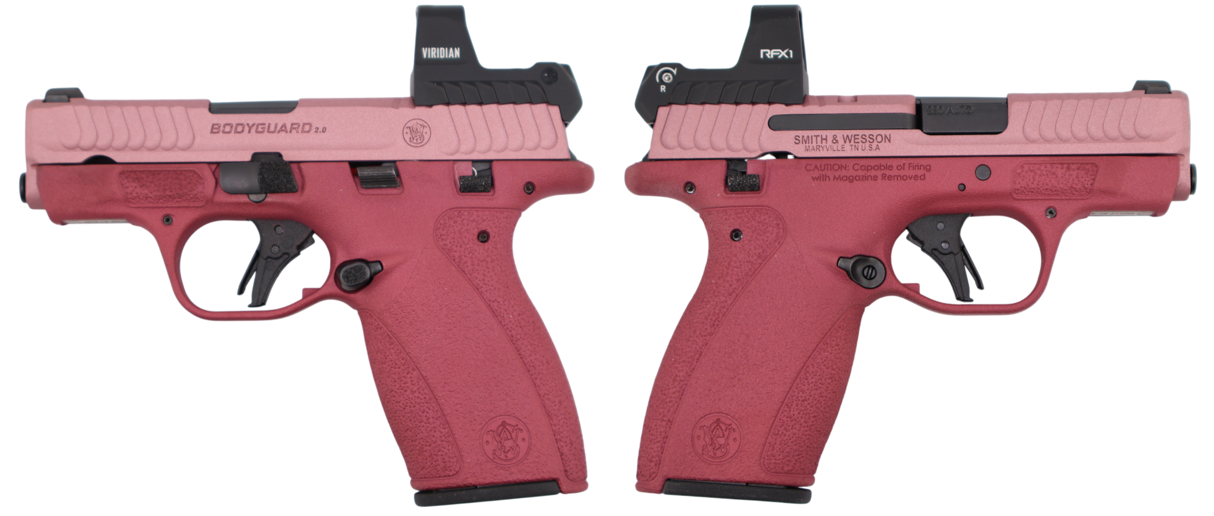 SMITH & WESSON BODYGUARD 2.0 M.S. W/ RFX1 OPTIC TWO TONE BLUSH 380ACP PISTOL 2.75" 1-10RD 1-12RD