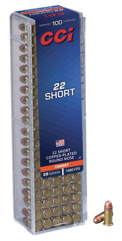 CCI CPRN Rimfire Ammunition .22 Short 29 gr CPRN 1080 fps 5000/ct Case (50-100/ct)