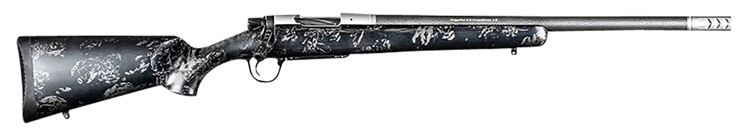 Christensen Arms 8010622200 Ridgeline FFT TI Full Size 6.5 PRC 3+1 20" Stainless Threaded Barrel, Drilled & Tapped Aluminum Receiver, Black w/Gray Accents Fixed Sporter Carbon Fiber Stock, Right Hand