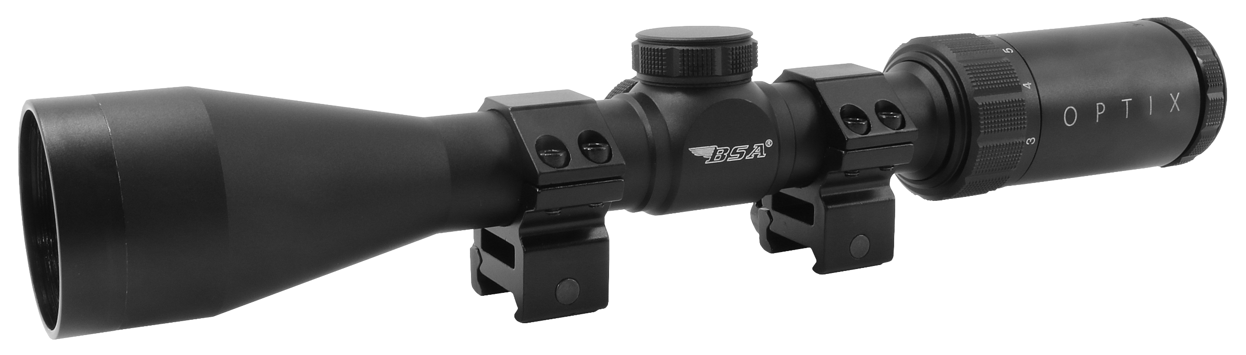 BSA HS39X40TB OPTIX Black Matte 3-9x 40mm 1" Tube BDC-8 Reticle