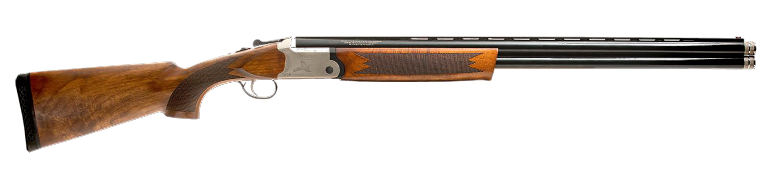 Gforce Arms GF51228 GF5 Filthy Pheasant Full Size 12 Gauge Break Open 3" 2rd 28" Black Over/Under Vent Rib Barrel, Nickel Plated Aluminum Receiver, Fixed Turkish Walnut Stock, 5 Chokes
