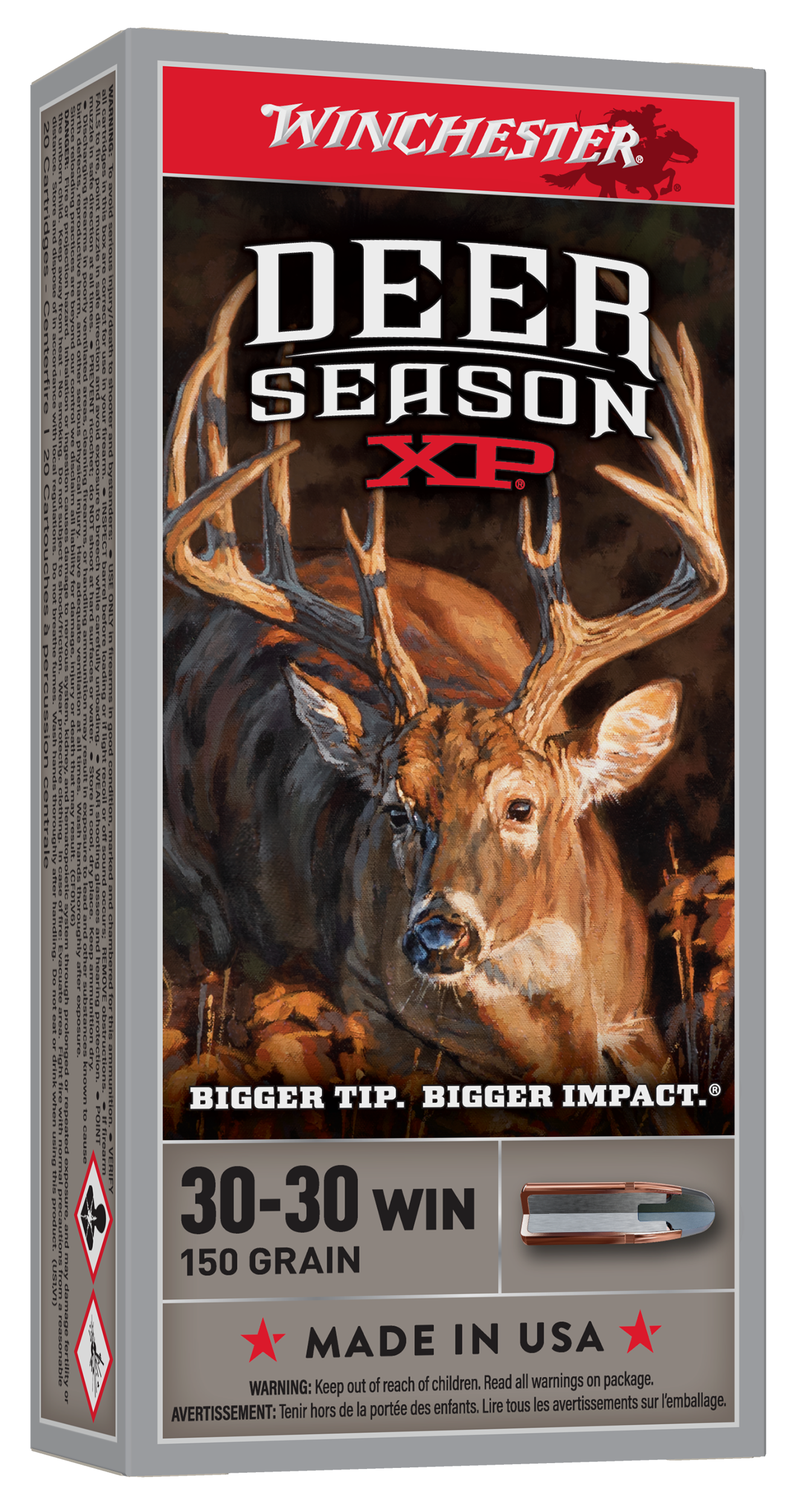 Winchester Ammo X3030DS Deer Season XP  30-30Win 150gr Extreme Point 20 Per Box/10 Case