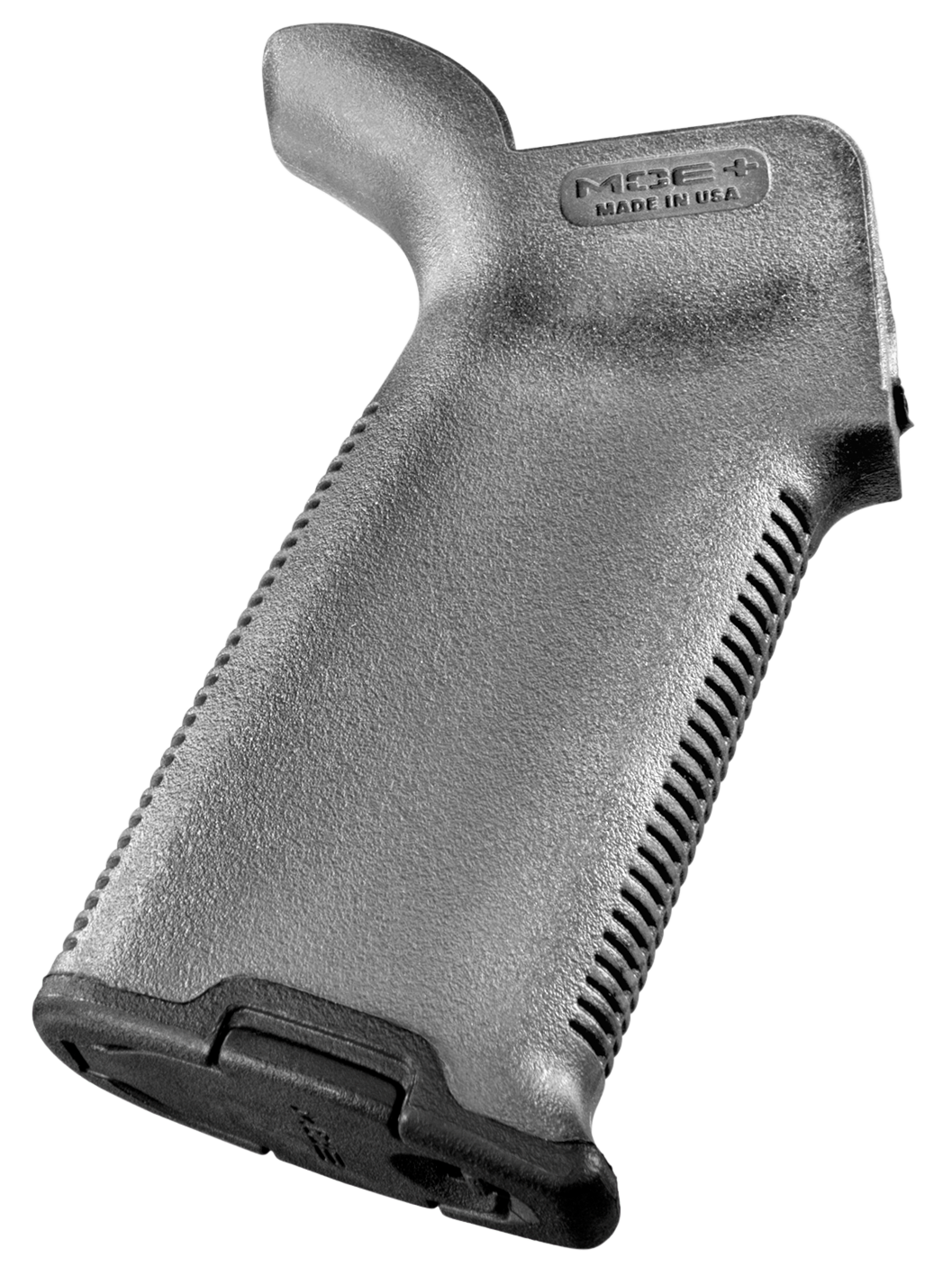 Magpul MAG416GRY MOE+ Grip Gray Textured Polymer w/Rubber Overmold, Fits AR-15/AR-10/M16/M4/M110/SR25