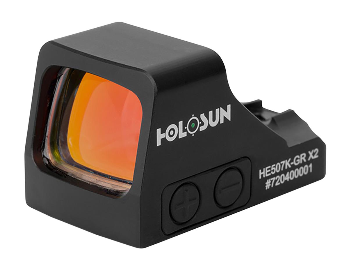 Holosun HE507KGRX2 507 Black Anodized 1 x 0.58" x 0.77" 2 MOA Green Dot/32 MOA Circle Multi Reticle