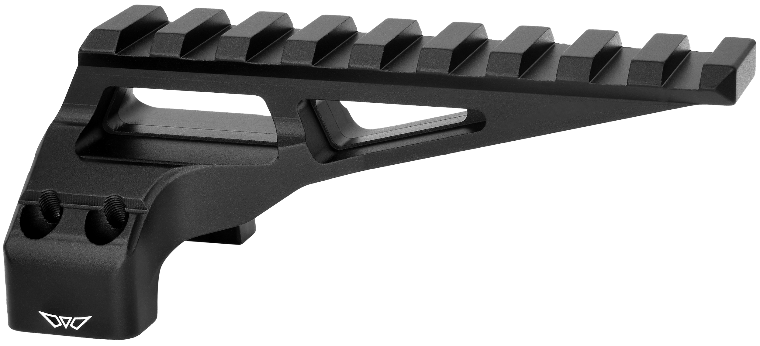 Warne 7861M DiviingBoard Mount  Black Aluminum 35mm Tube Rifle