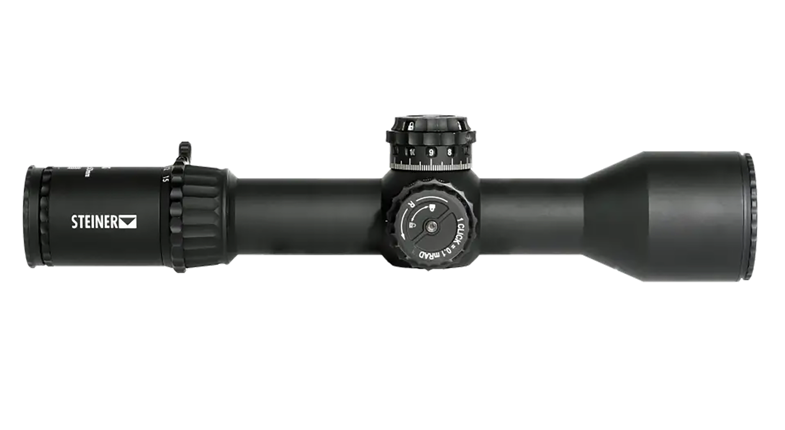 Steiner 5117 T6Xi  Black 2.5-15x 50mm 34mm Tube Illuminated SCR Mil Reticle First Focal Plane