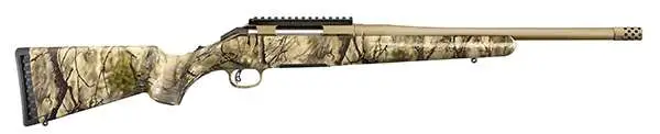 dRUGER AMERICAN GO WILD 243WIN 16.1" BRNT BRNZ THRDED BBL, CAMO STOCK, 4RD
